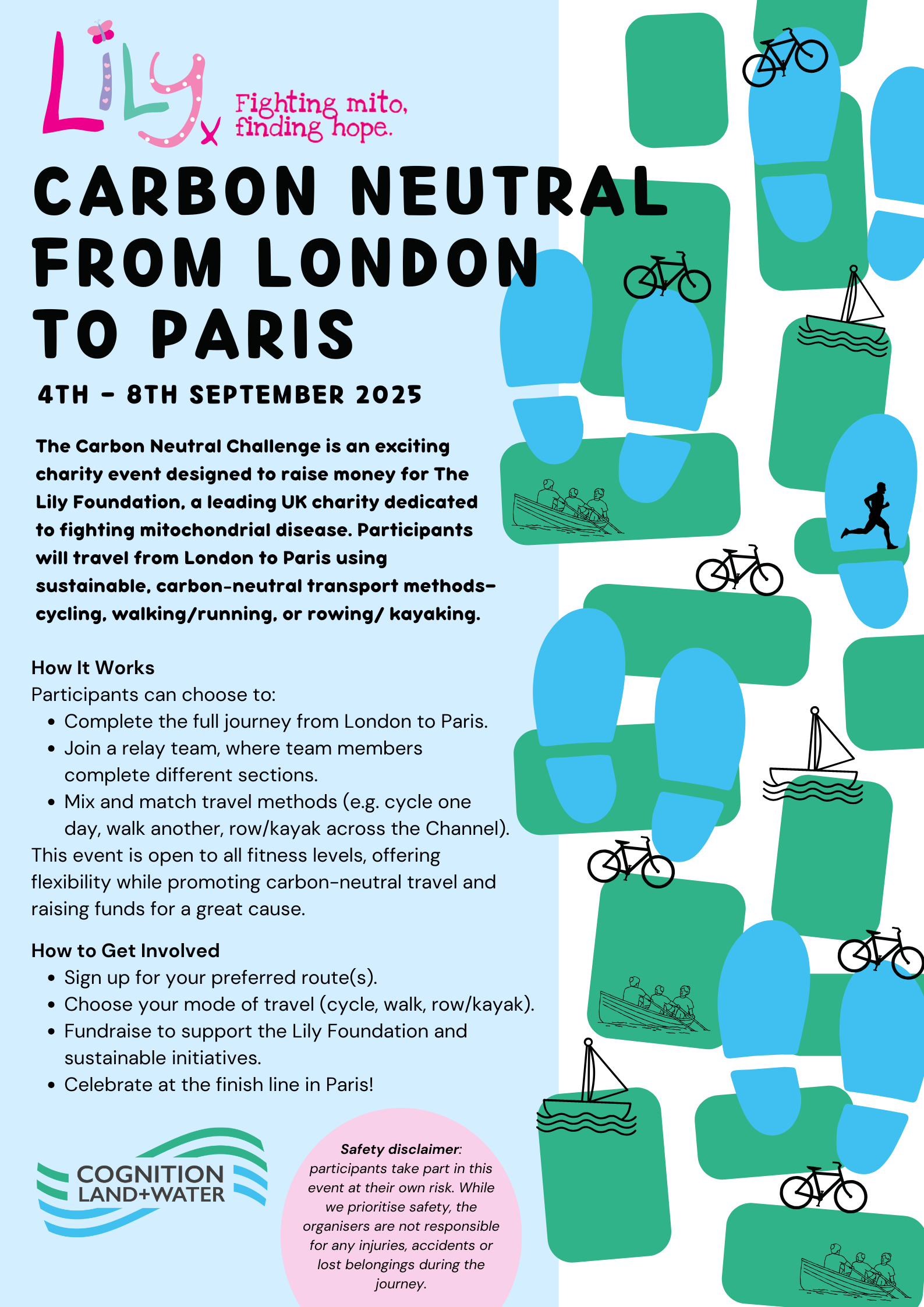 Carbon Neutral from London to Paris Charity Event